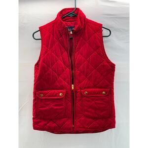 Red Blue Rain small puff vest